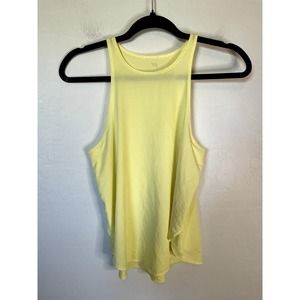 Fabletics Athletic Tank Top Women's Size Small Neon Yellow High Neck Active
